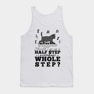 Music Theory Cat Pun Tank Top